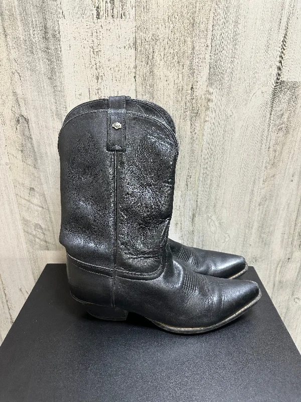 Black Boots Western Harley Davidson, Size 8