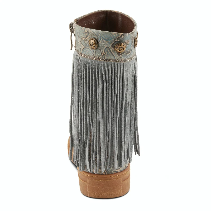 L'Artiste Fringely Western Mid Calf Boots