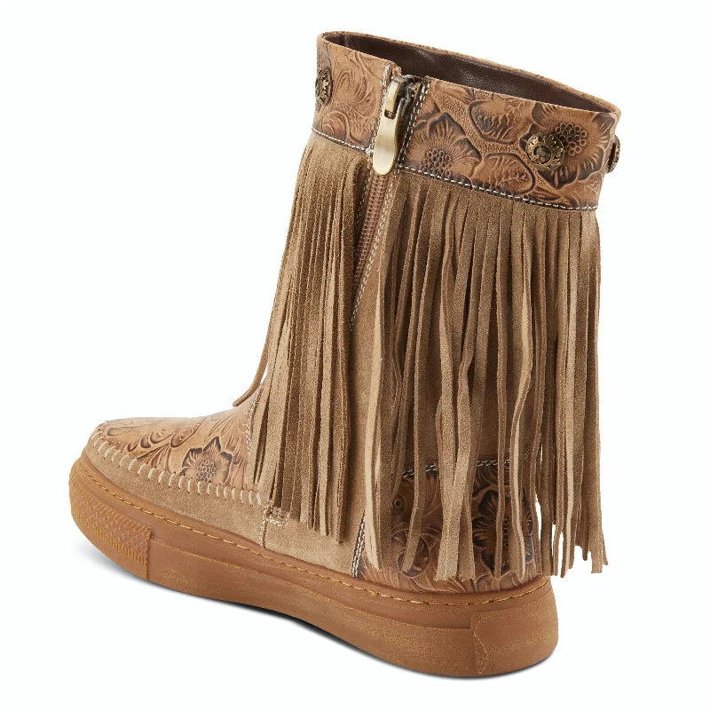 L'Artiste Fringely Western Mid Calf Boots