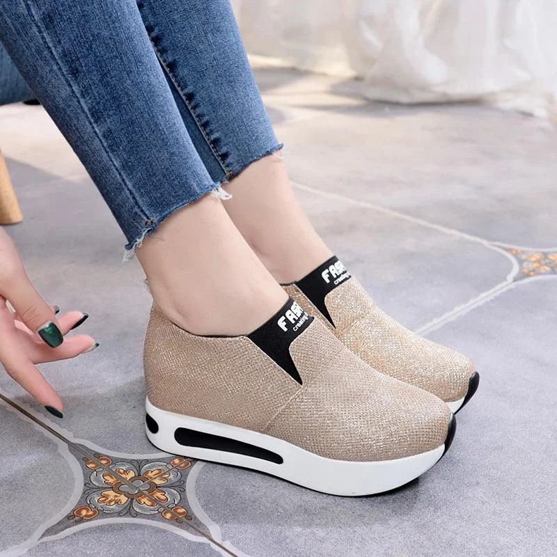 Round head solid color wild women's shoes