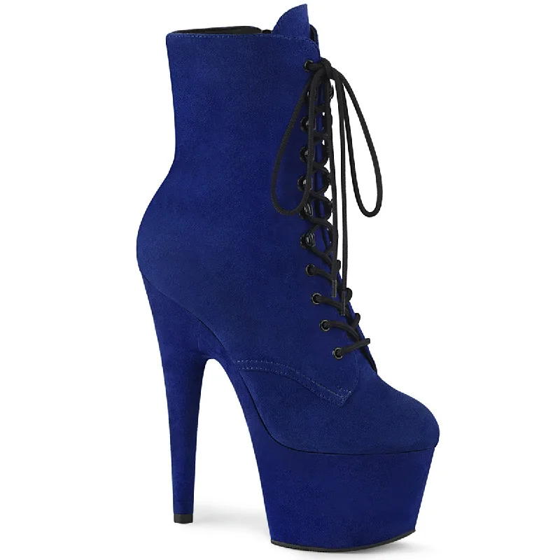 Suede Platform Ankle Boots 7"" heel