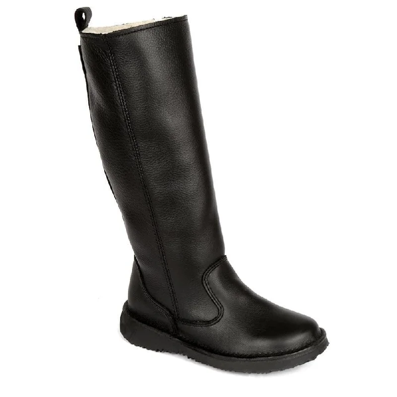 Stella 100% wool-lined premium leather ladies boot